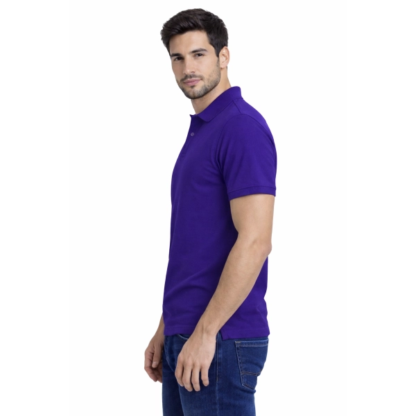 Koszulka polo męska purpurowa roz.M